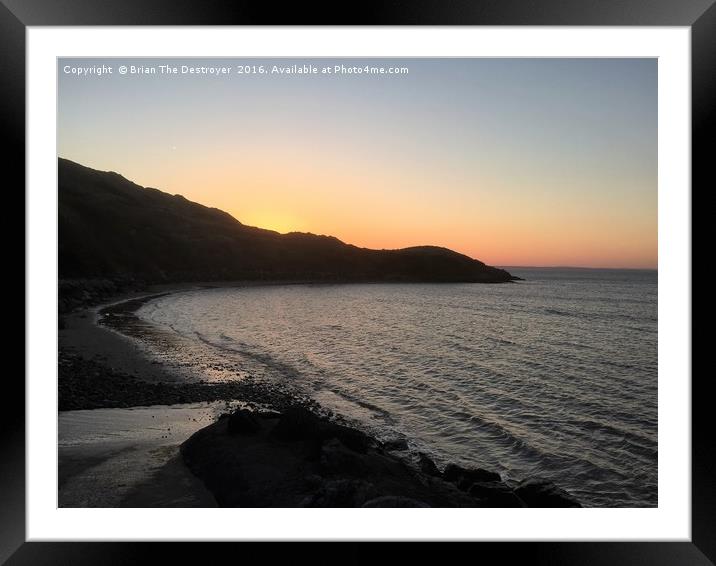 Spring Sunset, Gower Framed Mounted Print by Brian The Destroyer