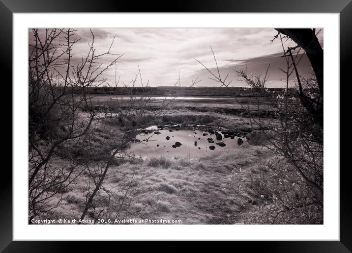 Water pool Framed Mounted Print by Keith Atkins