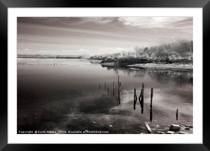 Water's edge Framed Mounted Print by Keith Atkins