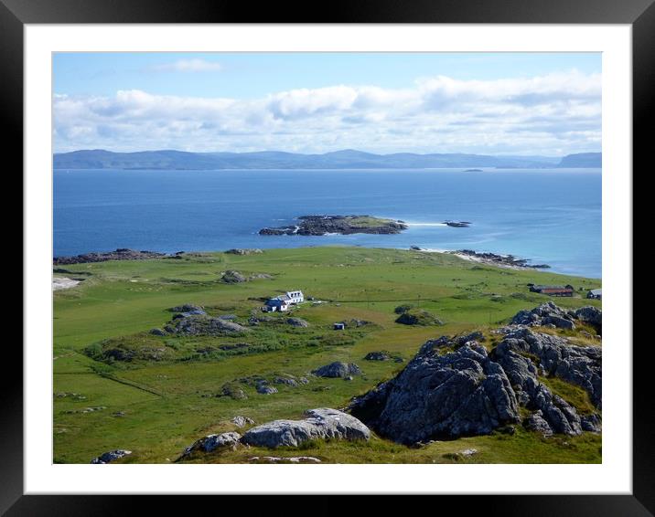 North from Iona Framed Mounted Print by Paul Trembling