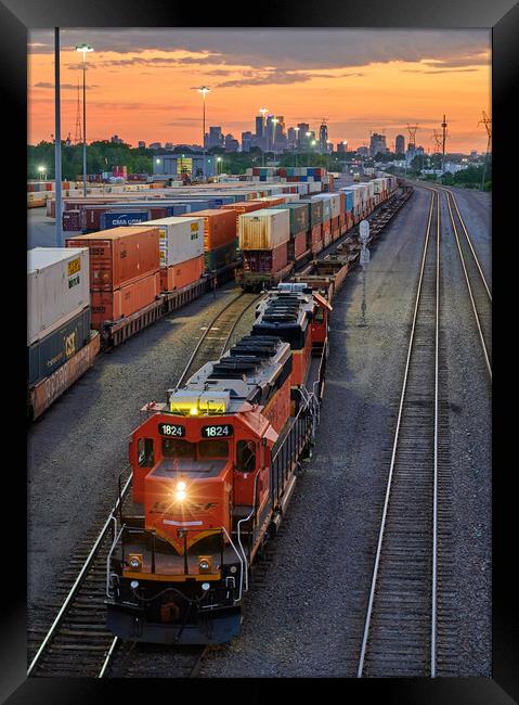 Minneapolis Saint Paul Rail Yard Framed Print by Jim Hughes
