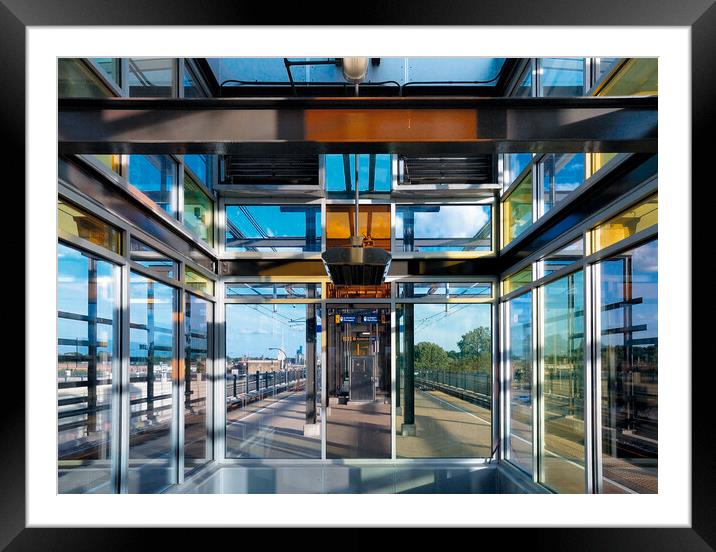 MinneapolisLake Street Rail Station  Framed Mounted Print by Jim Hughes