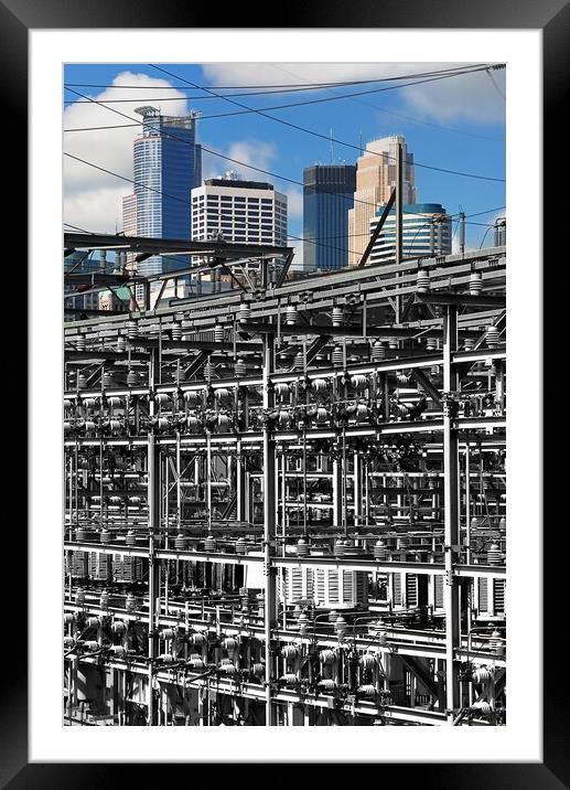 Electric City Framed Mounted Print by Jim Hughes