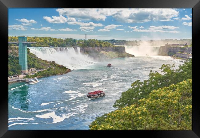 Niagara Falls from the Canadian Side Framed Print by Jim Hughes