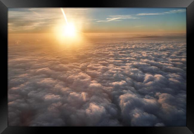 Sky cloud Framed Print by Jim Hughes