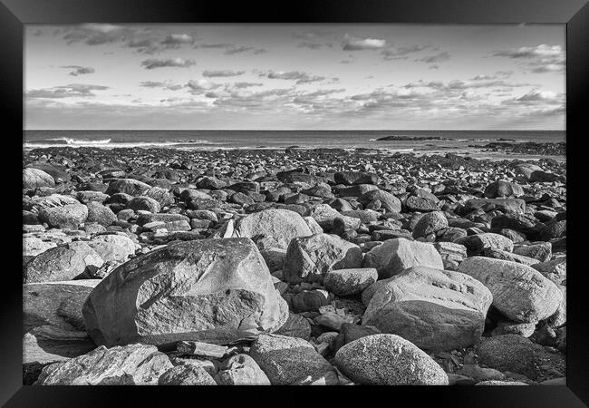 New Hampshire's Rocky Coast Framed Print by Jim Hughes