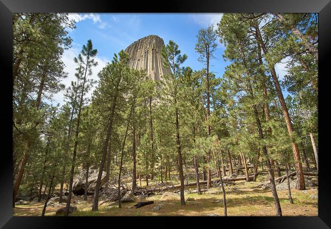 Devil's Tower National Monument, Wyoming Framed Print by Jim Hughes