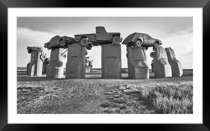 Carhenge 5 Framed Mounted Print by Jim Hughes