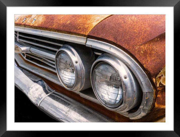 50s Chevrolet front end Framed Mounted Print by Jim Hughes
