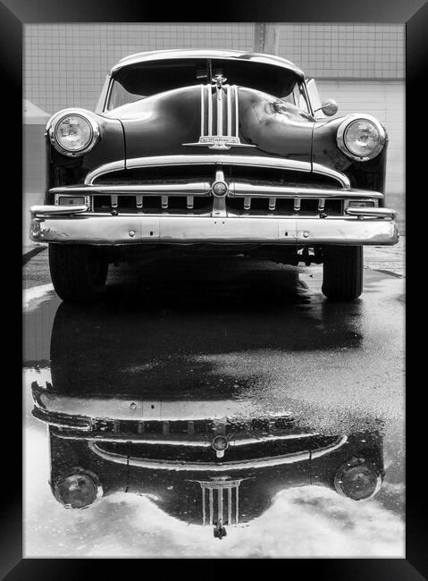 49 Pontiac after a rain Framed Print by Jim Hughes