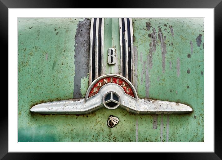 Vintage Pontiac Trunk Framed Mounted Print by Jim Hughes