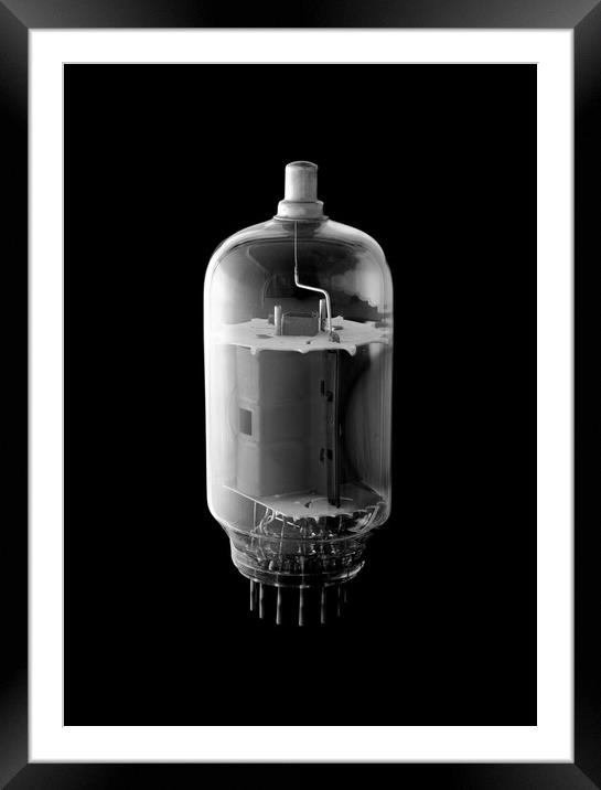 vintage vacuum tube Framed Mounted Print by Jim Hughes