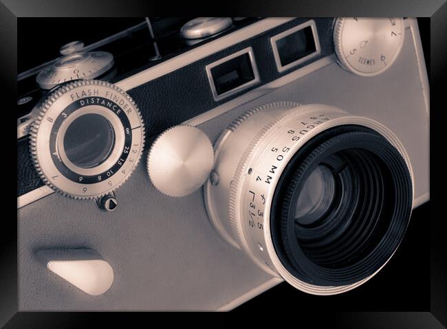 Argus C3 Matchmatic 35mm film camera Framed Print by Jim Hughes