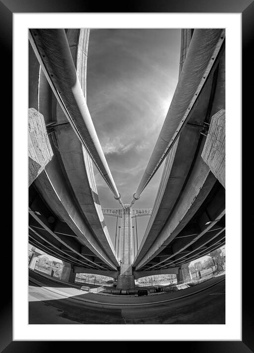 Hennepin Ave Bridge, South End Framed Mounted Print by Jim Hughes