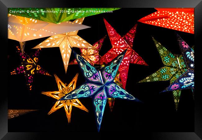 stars of colour Framed Print by daniel hutchinson