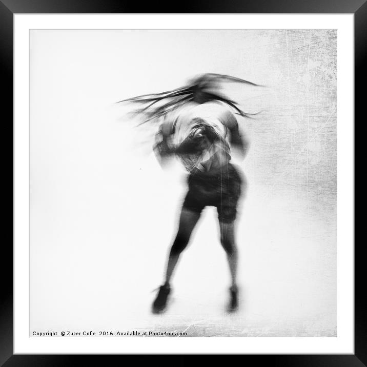 Dance Crazy Framed Mounted Print by Zuzer Cofie