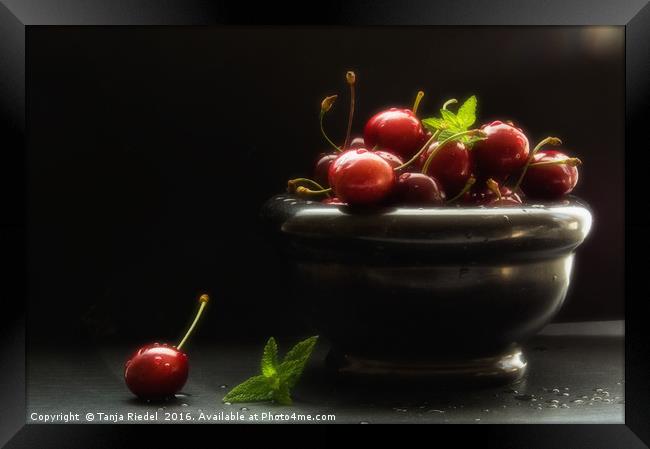 Would you like a cherry  Framed Print by Tanja Riedel