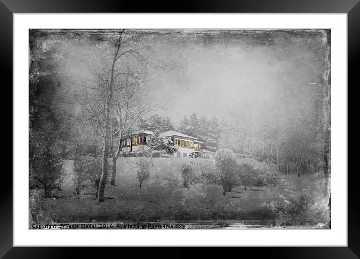 Villa on a Winterberg  Framed Mounted Print by Tanja Riedel