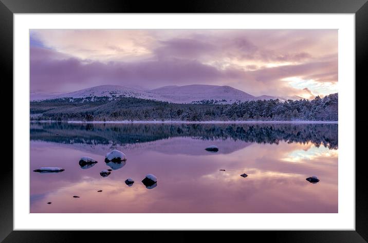 Sunset Loch Morlich Framed Mounted Print by Tony Bishop