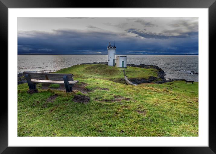 Elie Ness Lighthouse Framed Mounted Print by Tony Bishop