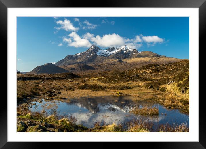 Mountain Range on Isle Of Skye Framed Mounted Print by Tony Bishop