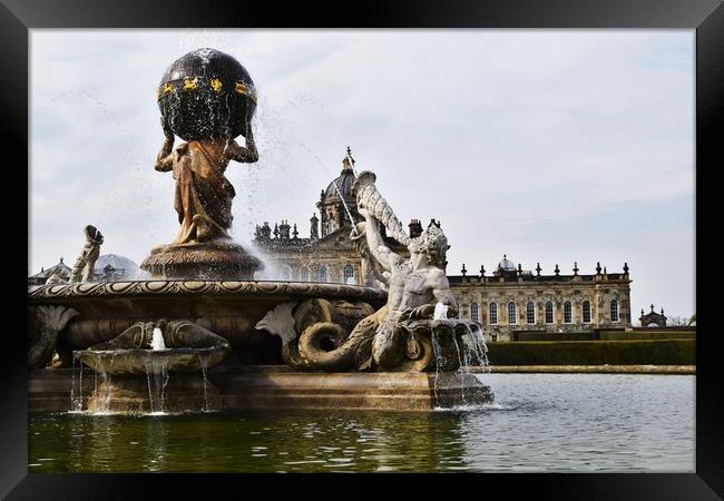 Castle Howard and the Atlas Fountain Framed Print by Bethany Lang