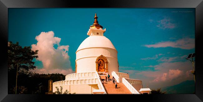 Peace Pagoda Framed Print by danish alam