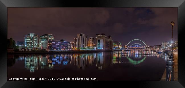 The Quayside, Newcastle Gateshead Framed Print by Robin Purser
