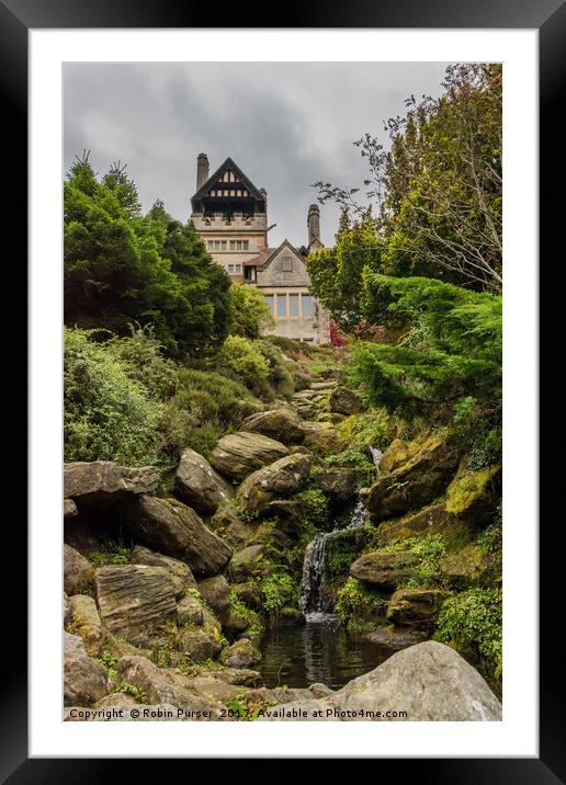 Moody Cragside Framed Mounted Print by Robin Purser