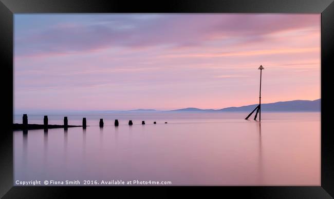 A Solway Blush Framed Print by Fiona Smith