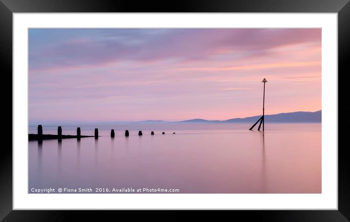 A Solway Blush Framed Mounted Print by Fiona Smith