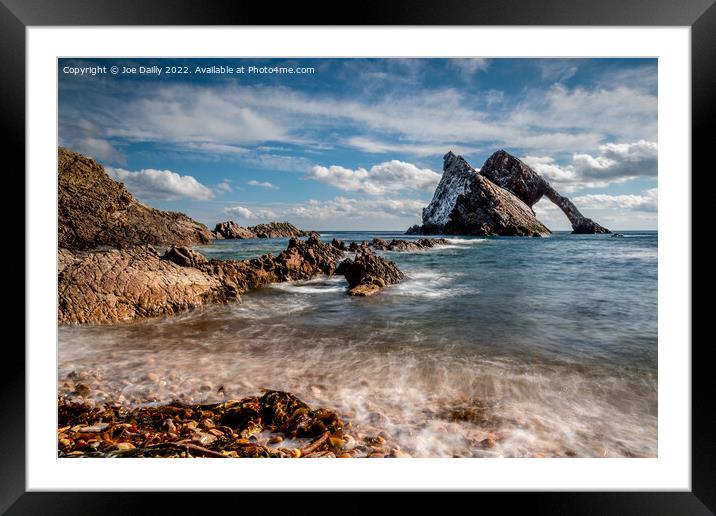 Bow Fiddle Rock, Portknockie, Moray Scotland Framed Mounted Print by Joe Dailly