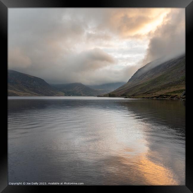Majestic Sunset over Loch Lee Framed Print by Joe Dailly