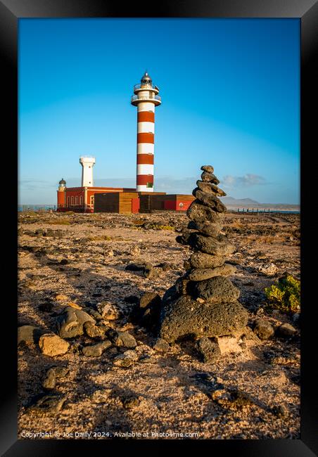  El Faro de Tostón Lighthouse Framed Print by Joe Dailly
