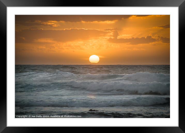 Sunset in Fuertaventura Framed Mounted Print by Joe Dailly