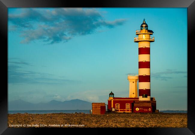  El Faro de Tostón Lighthouse  Framed Print by Joe Dailly