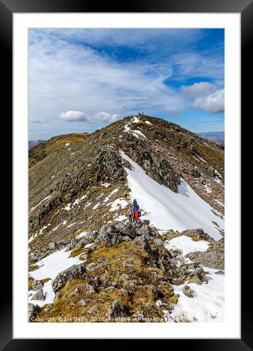 Majestic Ridges of Glencoe Framed Mounted Print by Joe Dailly