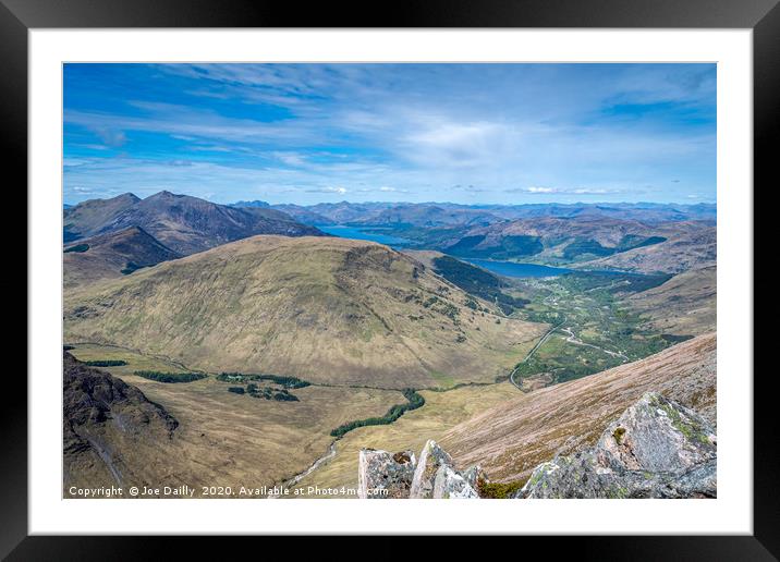 Majestic View of Loch Linnhe Framed Mounted Print by Joe Dailly