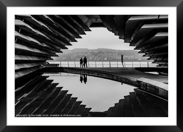 Dundee's iconic V&A Museum in Black & White Framed Mounted Print by Joe Dailly