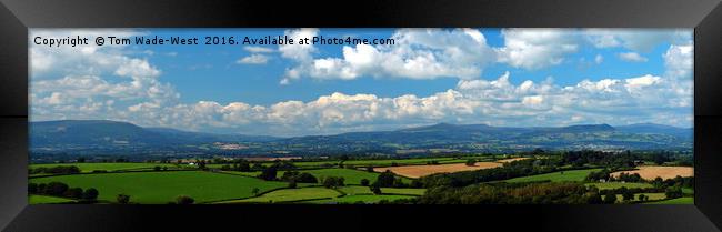 Black Mountains and Vale of Usk Framed Print by Tom Wade-West