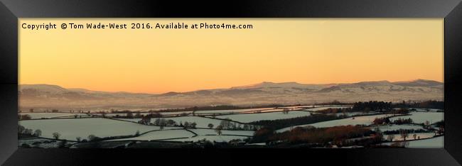 Black Mountains and Vale of Usk Framed Print by Tom Wade-West