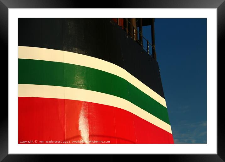 BP Shipping Funnel Colours Framed Mounted Print by Tom Wade-West