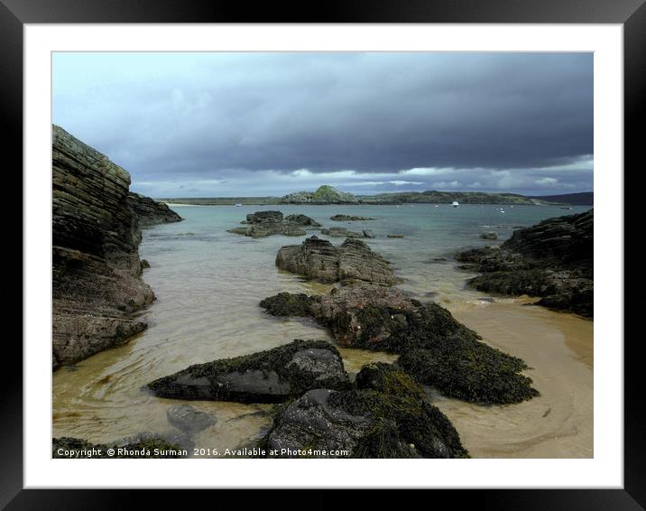 The beach at Talmine Framed Mounted Print by Rhonda Surman