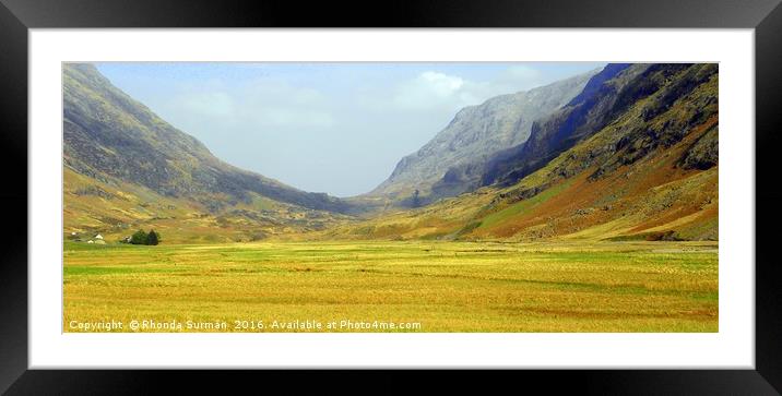 Glencoe Framed Mounted Print by Rhonda Surman