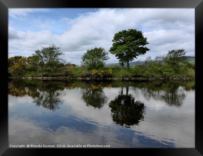 Averon in the Highlands Framed Print by Rhonda Surman