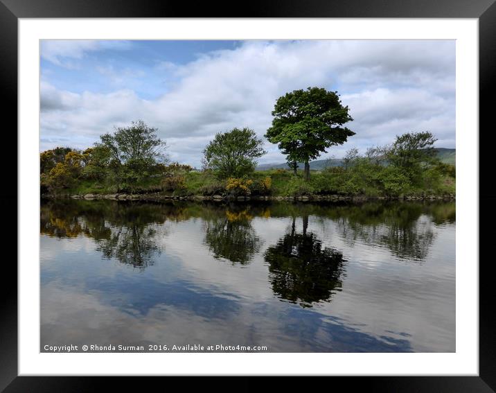 Averon in the Highlands Framed Mounted Print by Rhonda Surman