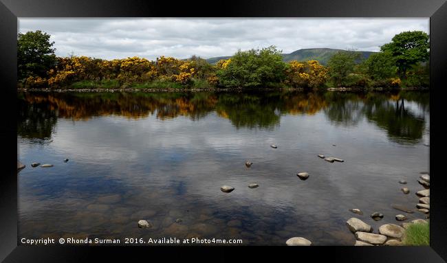 Averon in the Highlands Framed Print by Rhonda Surman