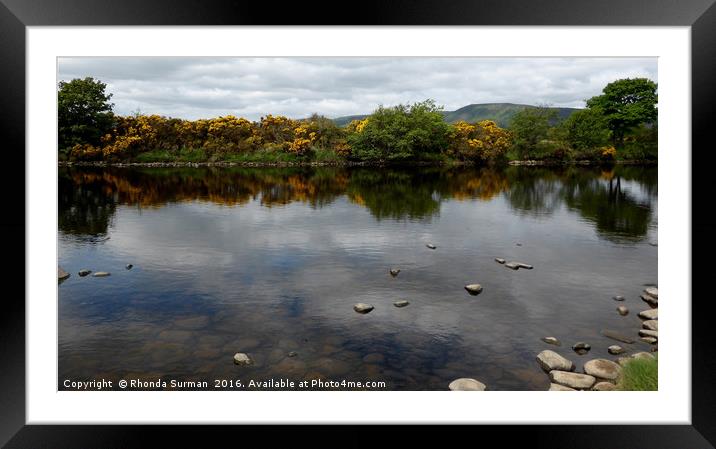 Averon in the Highlands Framed Mounted Print by Rhonda Surman