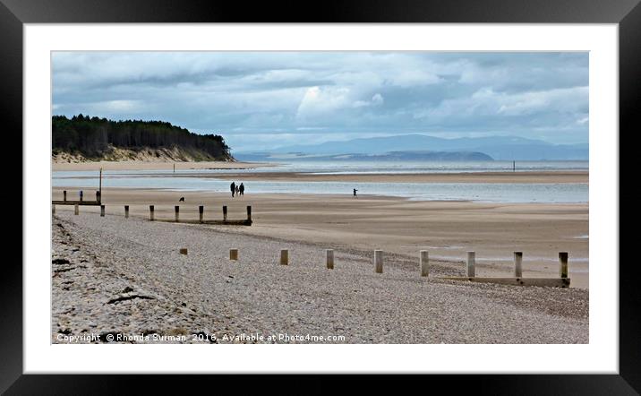 Beach at Findhorn Framed Mounted Print by Rhonda Surman