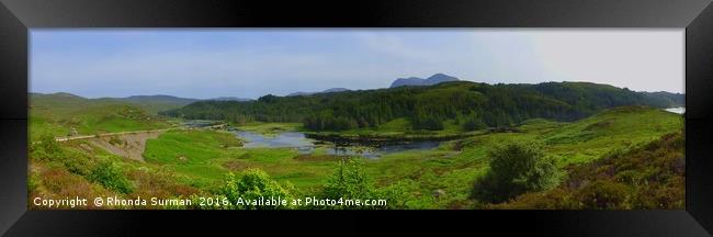 Loch Glendhu from the Kylestrome viewpoint Framed Print by Rhonda Surman